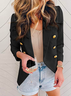 Casual Pocketed Office Blazers Draped Open Front Cardigans Jacket Work Suit
