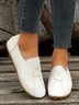 Vintage Casual Anti-Suede Panel Flats