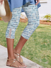 Knitted Vacation Geometric Leggings