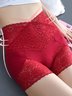 Lace High Waist Safety Pants Belly Controlling Butt Lift Boxer Briefs