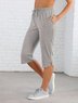 Loose Drawstring  Casual Pants