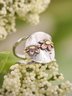 Daisy Pattern Embossed Ring Everyday Casual Versatile Jewelry