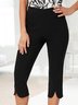 Elegant Plain Regular Fit Hot Drilling Fashion Pants