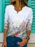 Floral print spring new hot style super nice casual Women Top