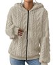 Casual Loose Others Zipper Teddy Jacket