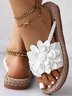 Pu Casual Summer Floral Slide Sandals