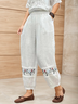 Embroidery Patterns Linen Pants