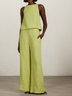Linen Plain Two-Piece Set