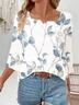 Women's Floral Print Casual Fashion Blouse