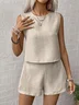 Casual Linen Two-Piece Set