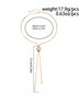 Y-shaped Metallic Pearl Clavicle Chain