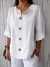 Women's Classic Button Casual Shirt