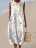 Simple Floral Dress With No
