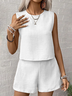 Women's Casual Vest Shorts Two-Piece Set