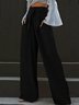 Urban Plain Wide Leg Pants