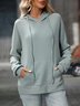 Hoodie Cotton Casual Plain Hoodie