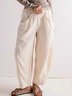 Casual Loose Plain Pants