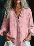 Casual Plain V Neck Shirt