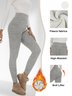 Thickened Fleece Leggings High Waist With Pockets For Women Autumn And Winter Tight Warm Yoga Pants
