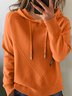 Hoodie Plain Loose Street Sweater