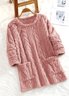 Casual Plain Sweatshirt