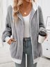 Casual Color Block Cotton Jacket