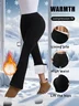 Women's  Elastic Waist H-Line Flare Pants Daily Going Out Pants Black Casual Split Joint Plain Spring/Fall Pants