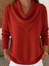 Cowl Neck Casual Loose Sweater