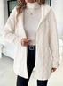 Casual Fluff/Granular Fleece Fabric Plain Teddy Jacket